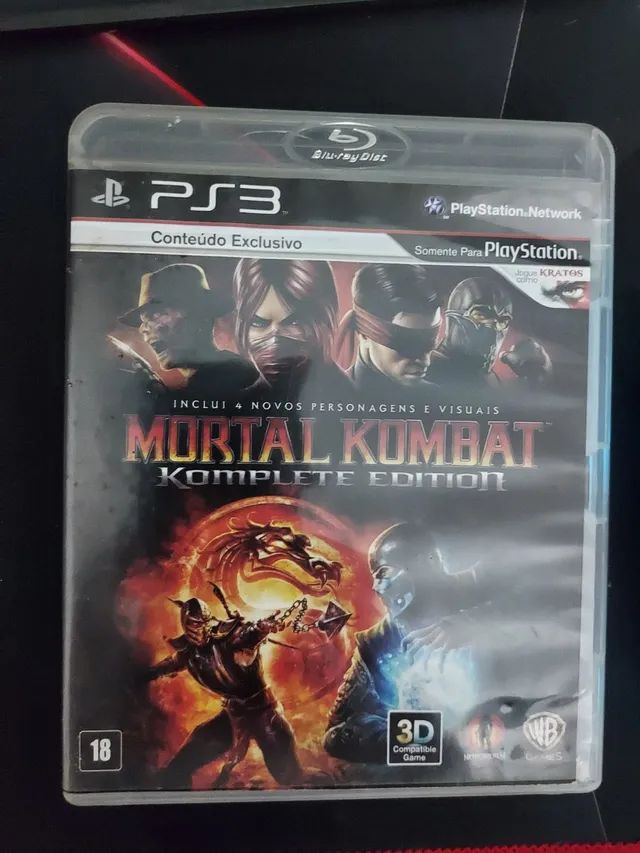 Mortal Kombat Komplete Edition (os 4 jogos em 1) com caixa lacrado