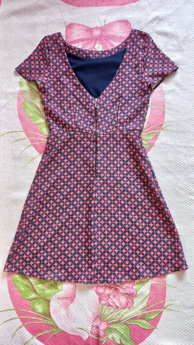 Vestido estampado tamanho 38 - Foto 2
