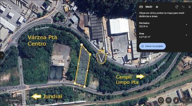 Terreno à venda, 4270 m² por R$ 2.100.000,00 - Área Industrial - Várzea Paulista/SP