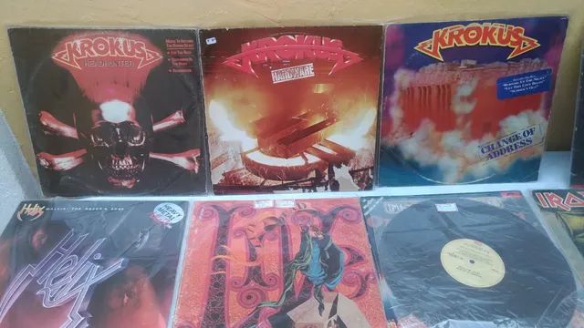 Krokus Lp disco de vinil, originais, capa e disco em bom estado. E outros. - Foto 2
