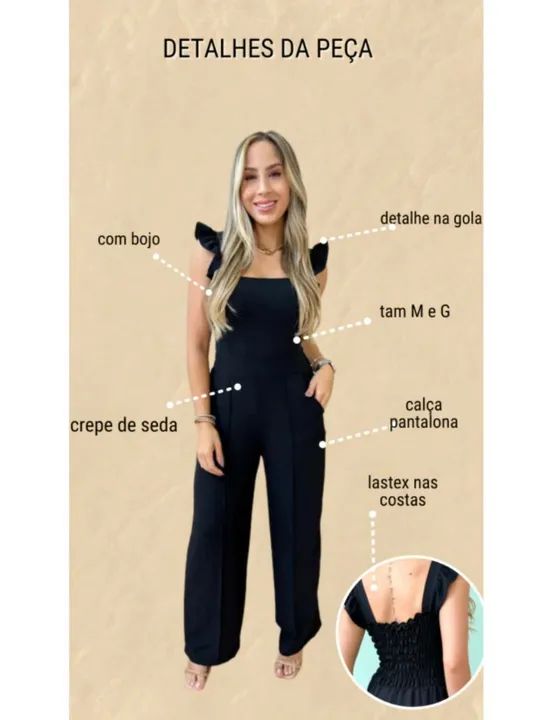 Macacão preto - Foto 2