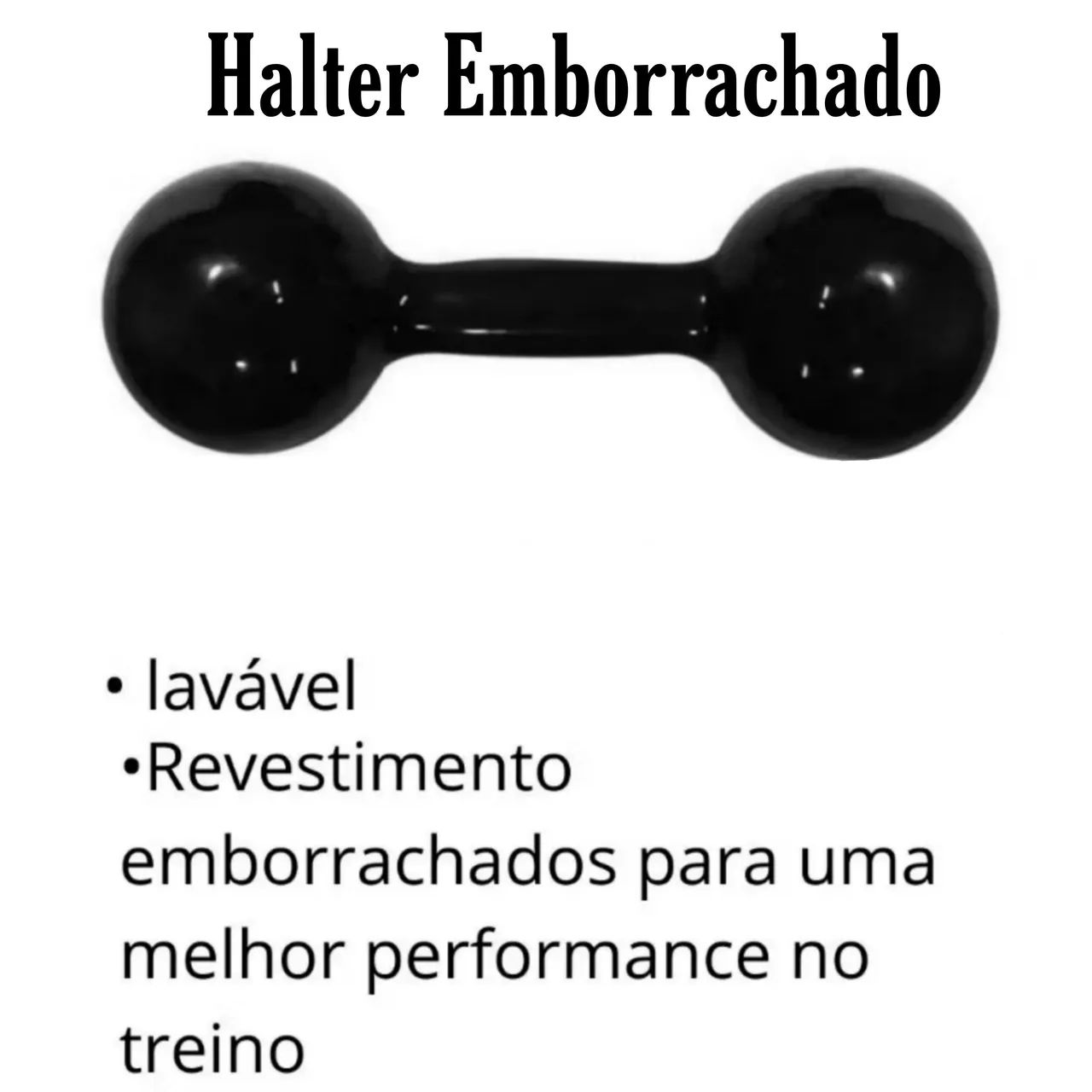 Halteres emborrachado par 5kg P/ Academia treino em casa fitness - Foto 3