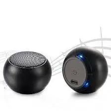 Mini Caixa de Som Bluetooth Metal Amplificada Mini Speaker 3w (Preto)