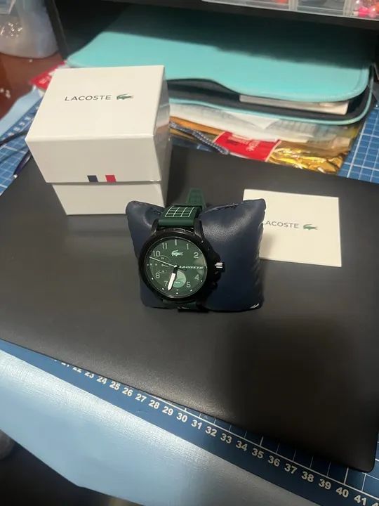 Relógio Lacoste Masculino pulseira verde original - Foto 5