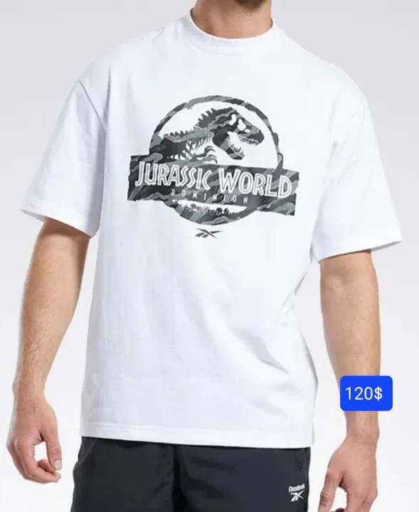 Camisa plus size GG G1 e G2 da Reebok Jurassic World original