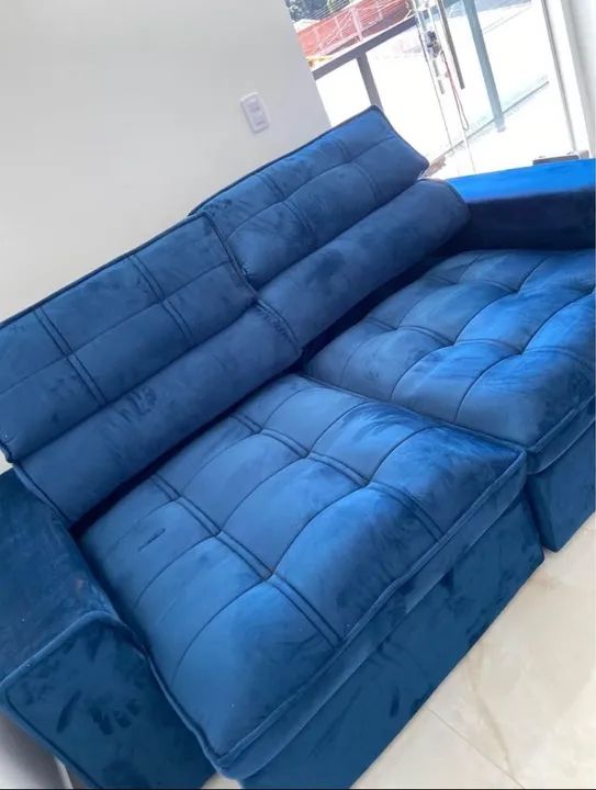 sofá retrátil reciclável três lagoa