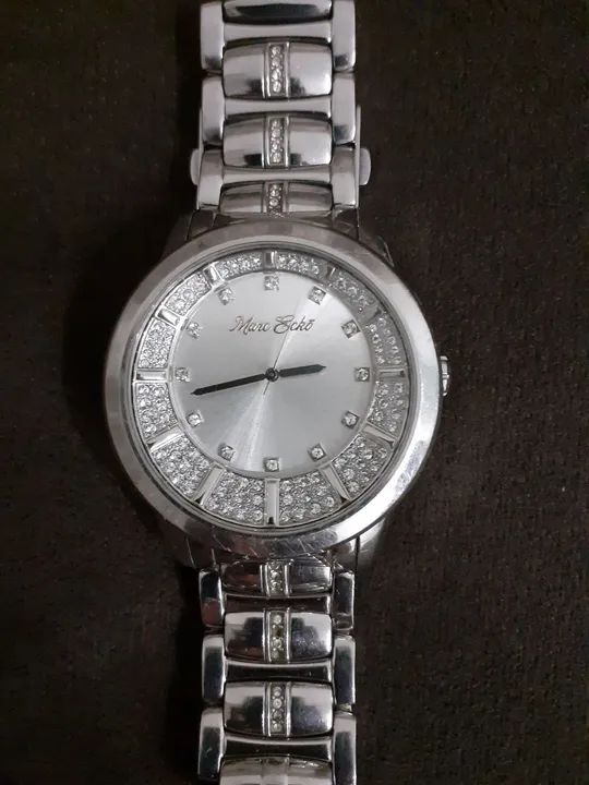 Relógio original Marc Ecko Aço inoxidável excelente estado- prova d agua 