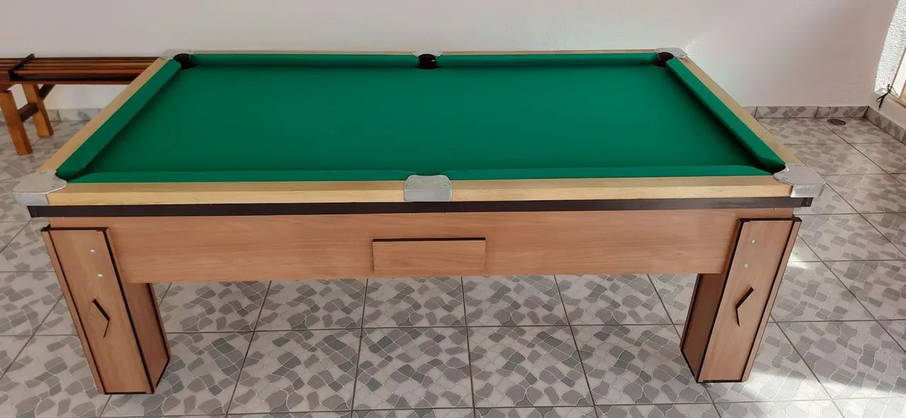 Mesa de bilhar com caçapa de alumínio 2,26x1,26 - Foto 2