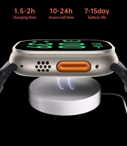 Relógio smartwatch S100 ultra 7 pulseira  - Foto 4