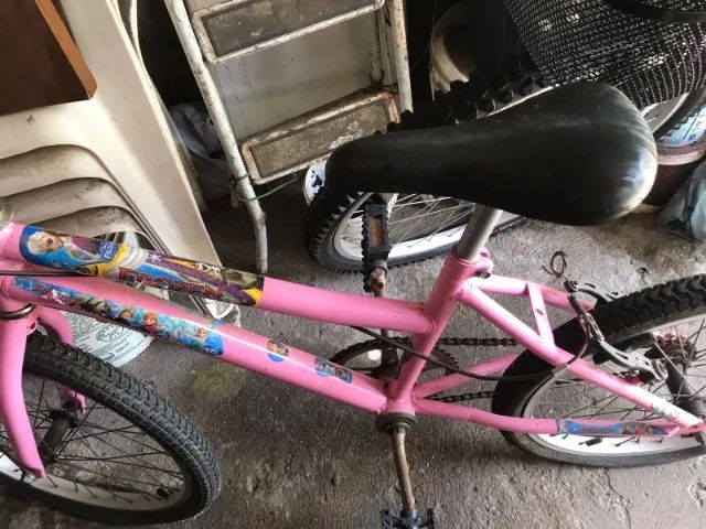 Bicicleta Aro 20 Infantil C Rodas Doll - Route - Rosa - Perfeito Estado - Foto 2