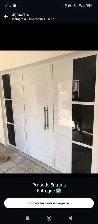 Portas de alumínio com vidro. Fazemos de acordo com o tamanho do seu vão. - Foto 5
