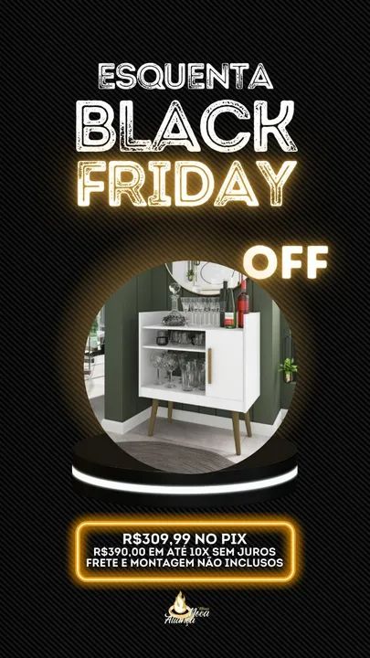 Esquenta black friday! Promoção aparador 64 - Informações na descrição do anúncio 