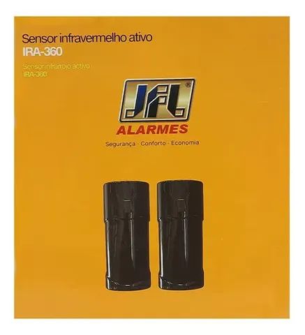 Sensor Infravermelho Ativo IRA 360 JFL Feixe Duplo 150 metros