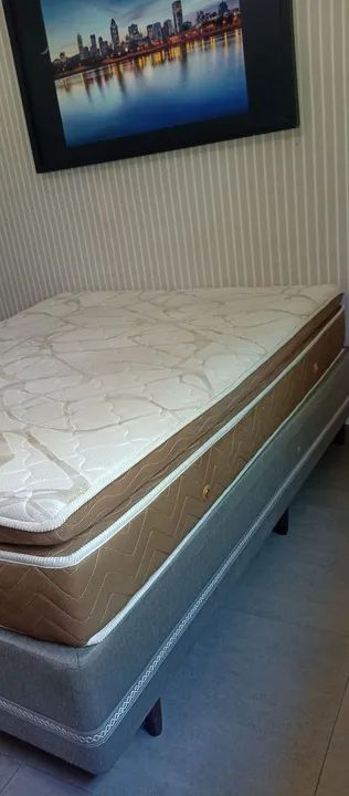Cama Box Queen com Colchão Ouro Spring  - Foto 4