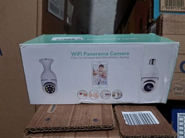 Camera de Segurança IP Wifi Lâmpada Infravermelho 1080P HD