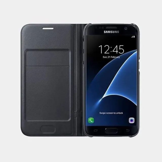 capa samsung led view para galaxy s7 carteira original - Foto 4