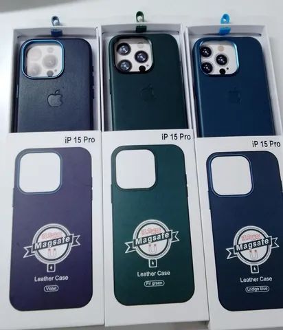 Capa couro pra iPhone vários modelos