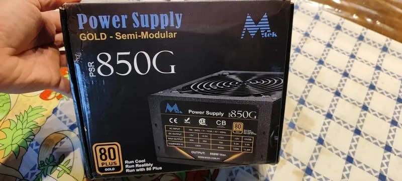 Fonte PC ou Gamer PSR 850G - 850W Semi Modular Nova na caixa