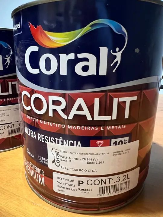 Esmalte sintético Coralit cor palha  - Foto 2