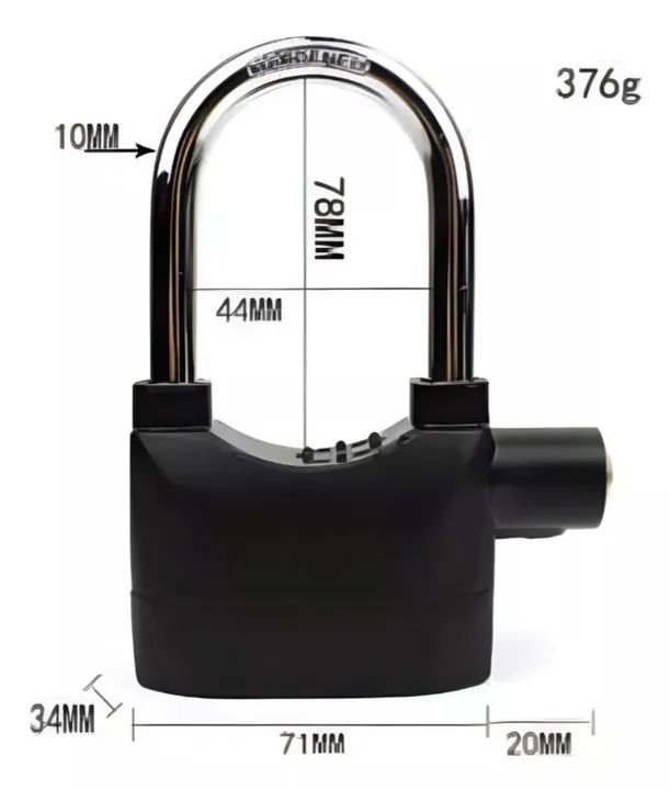Cadeado com Alarme  - Foto 2