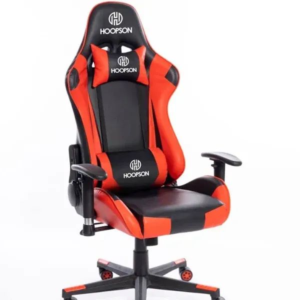 Cadeira Gamer CG-601 Giratoria Reclinável Preto Vermelha Hoopson