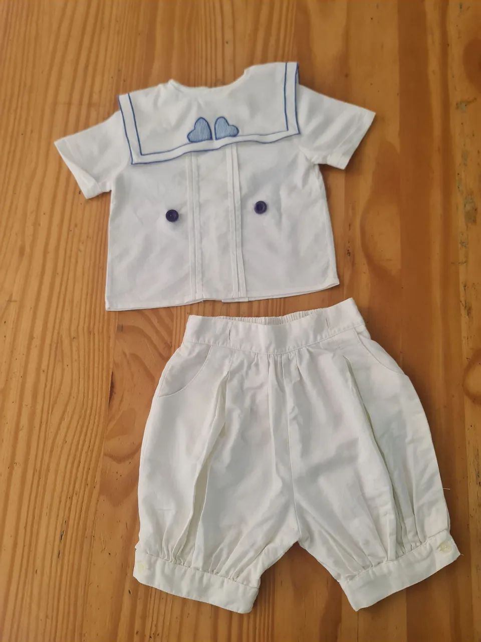 Conjunto Salopete Vintage infantil - 1 a 2 anos - Foto 3