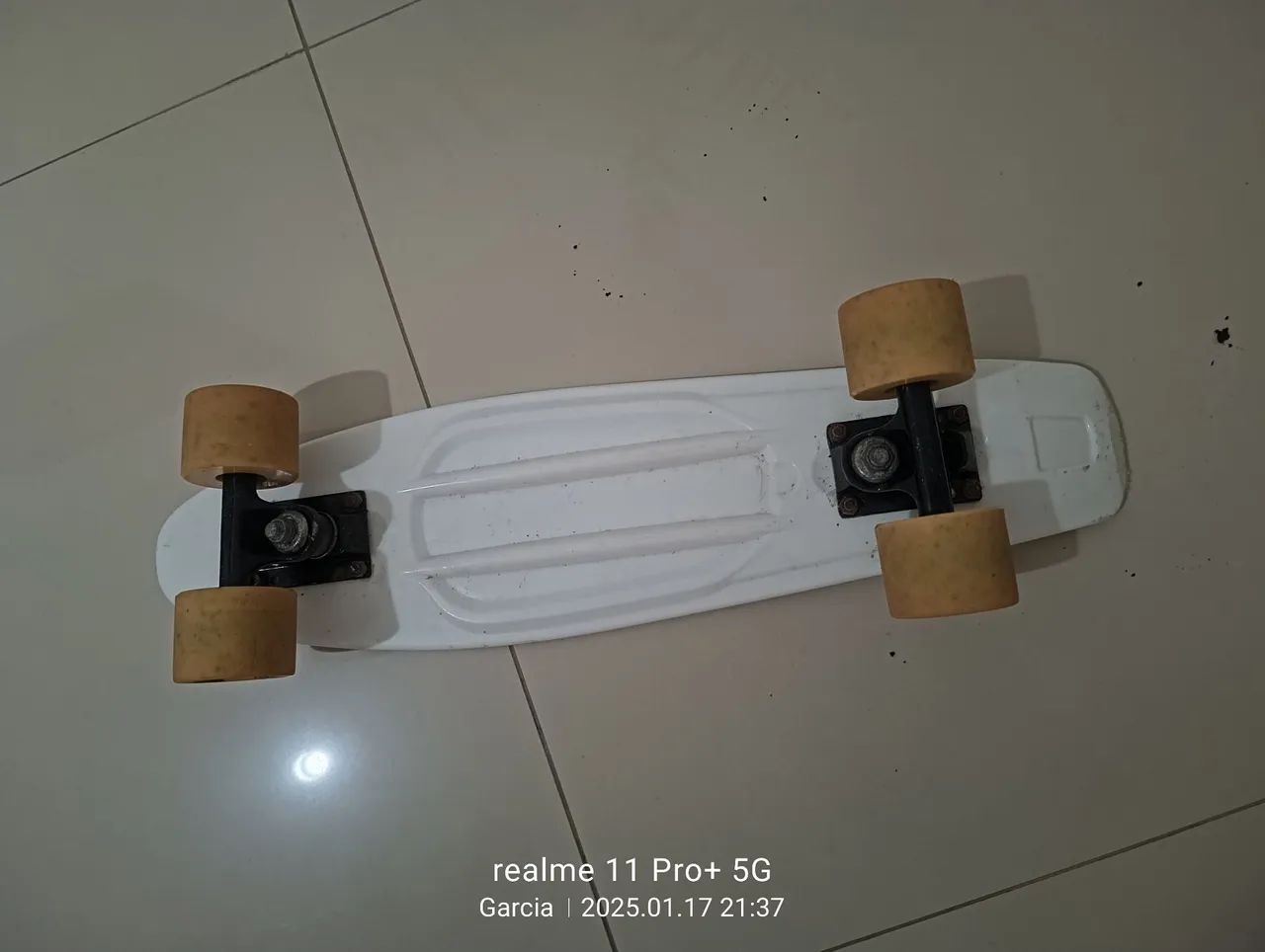 Skate mini Cruiser Branco - Foto 5