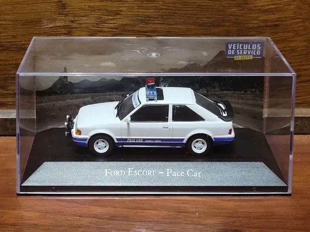 Ford Escort XR3 Pace Car - Coleção Veículos de Serviço Brasil - Carrinho Miniatura 1/43