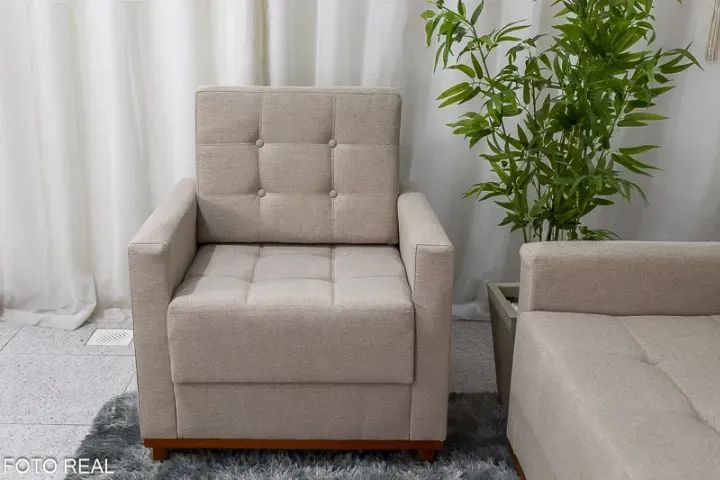 Sofá 3 Lugares + Poltrona Agridoce - Foto 2