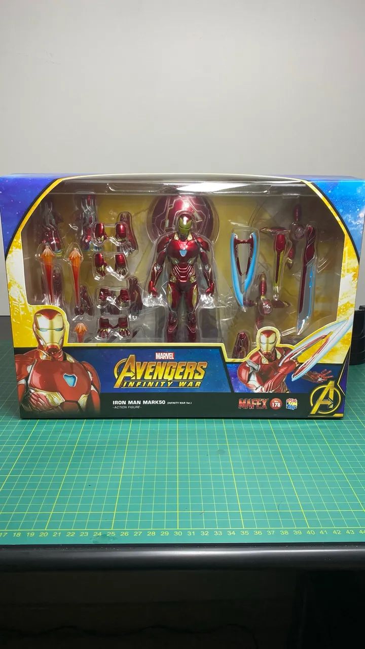 Iron Man Mark 50 Avengers IW Mafex 178 - Antiguidades - Novo