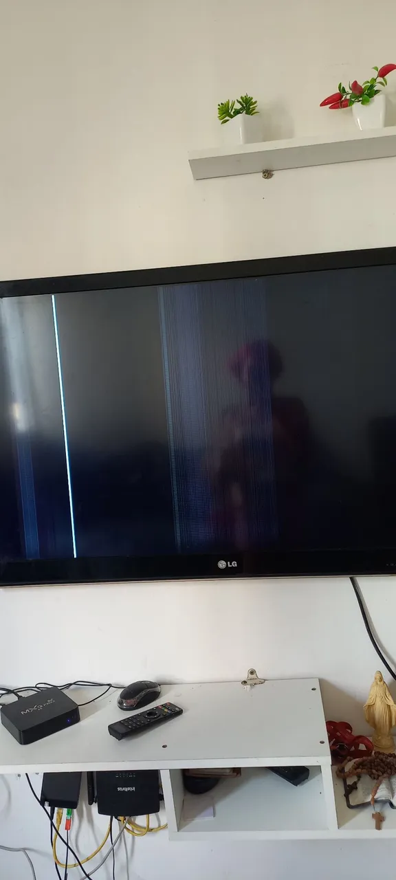 TV LG com defeito na tela