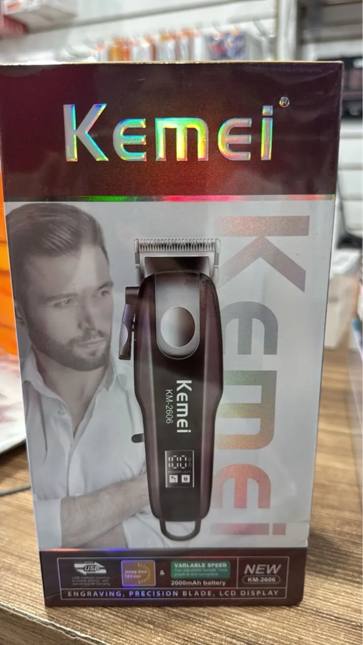 Máquina de Cortar Cabelo Kemei KM-2606 - Fazemos Entregas