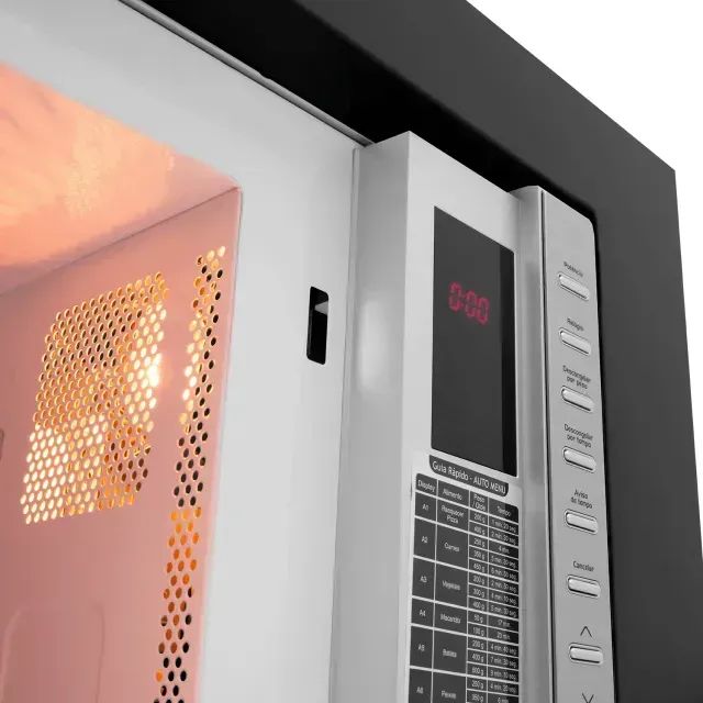 Micro-ondas Fischer Fit Line Embutir 25l Moldura Preta 34915[98444] - Foto 4
