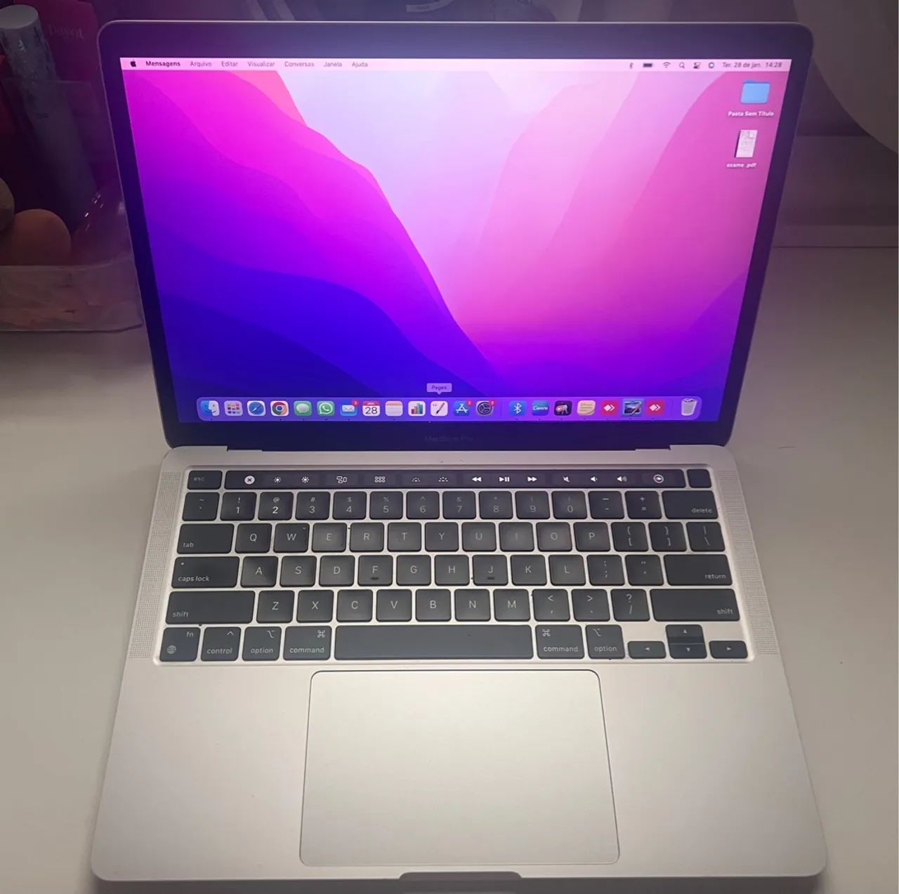 MacBook Pro M1 2020, Tela 13.3", Chip M1, 8GB, SSD-256GB, Touchbar - USADO