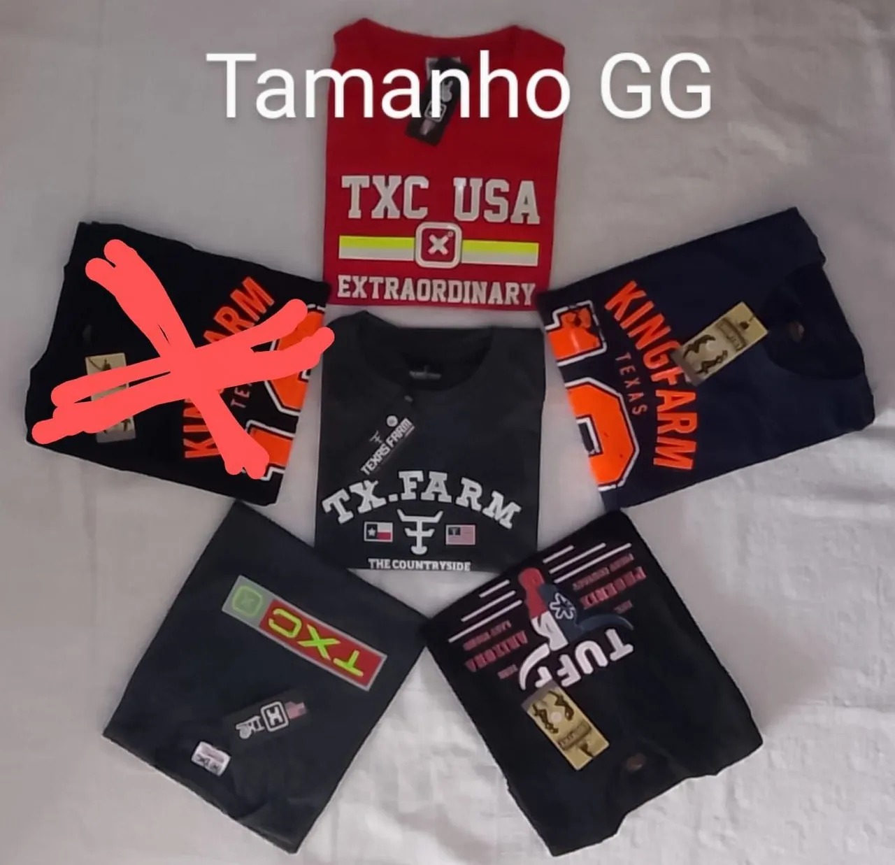 Camisetas TXC USA, TX. FARM, King Farm GG