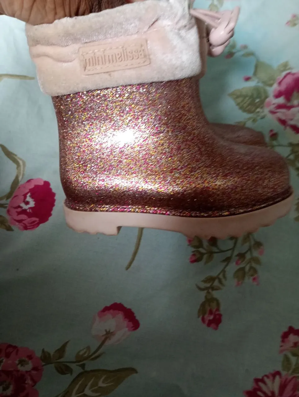 Botas de glitter Melissa infantil - Rosa