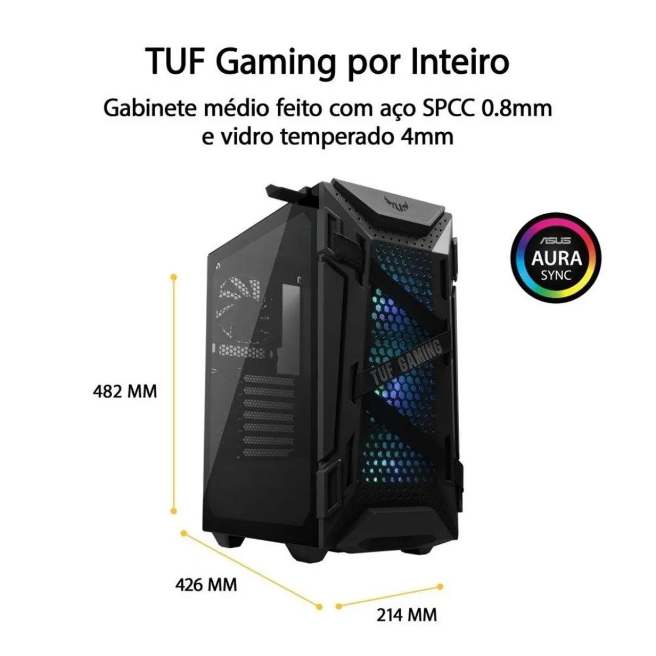 Gabinete Gamer ASUS TUF Gaming GT301 - Foto 4