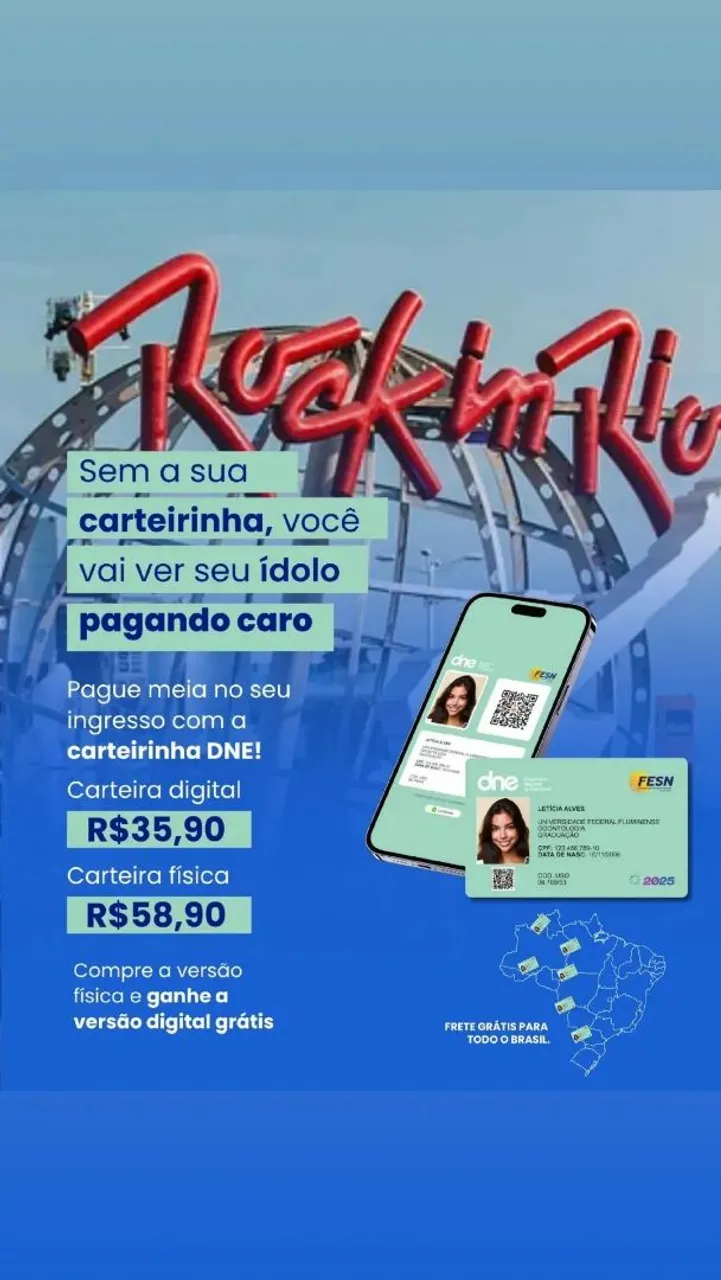Pague meia entrada em várias lugares HOJE MESMO!