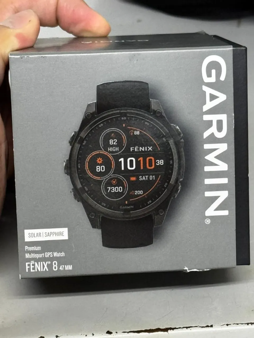 Relógio Garmin Fenix 8 Sapphire Solar 47mm 010-02906-10