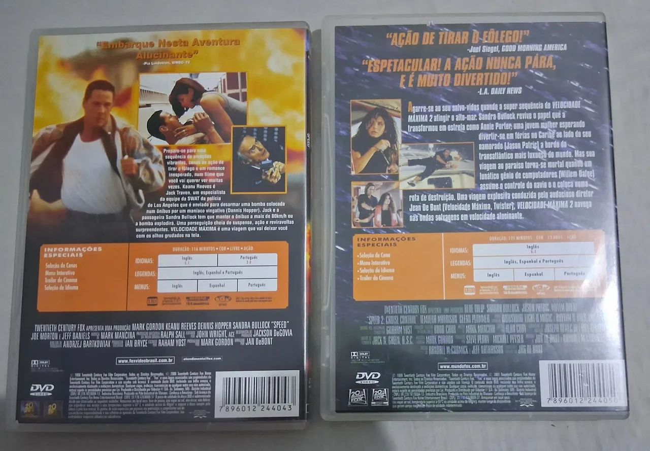 Velocidade Máxima 1 e 2 - DVD - Foto 3