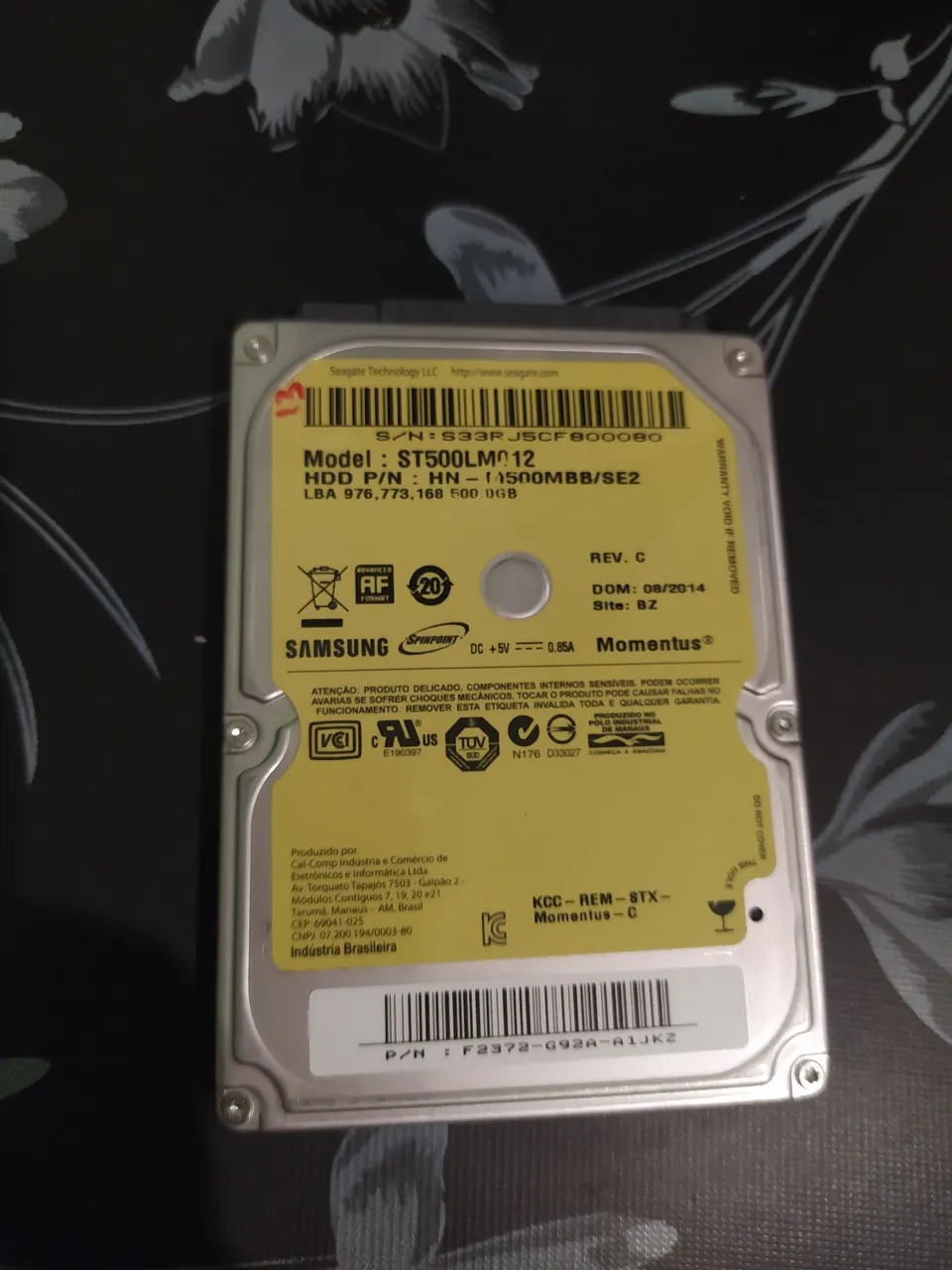 HD Samsung Momentus 500GB SATA