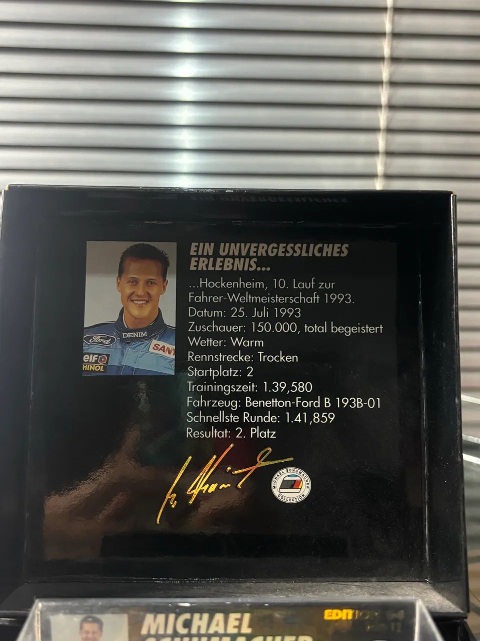 Miniatura Michael Schumacher Collection Benetton Ford B193 - Foto 3
