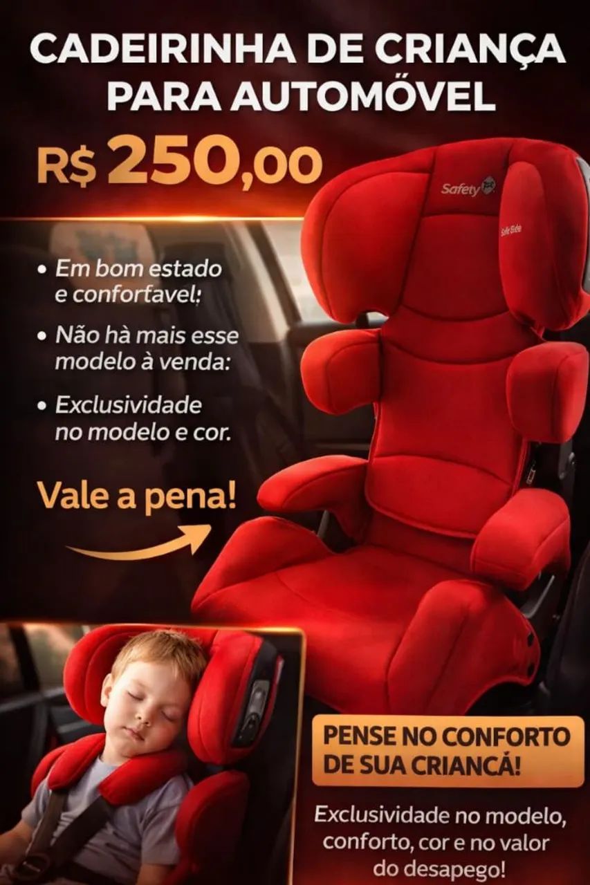 SAFETY 1ST - CADEIRINHA PARA AUTOMÓVEL NA COR VERMELHA, SUPORTA 15 A 36 KG.