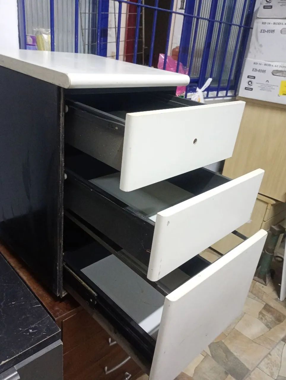 Gaveteiro fichário Branco para Escritório - Foto 2