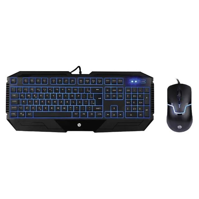 Kit Gamer HP GK1100 Teclado Membrana Mouse 1600DPI - WZetta