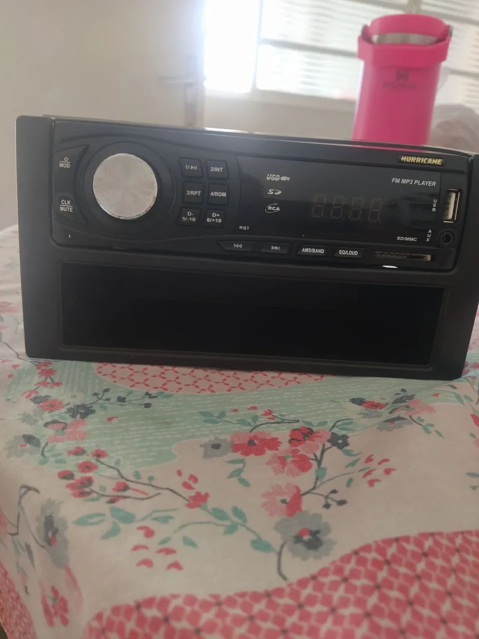 Rádio Automotivo Hurricane FM/MP3 Player com USB e SD