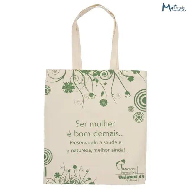 Ecobags - sacolas ecológicas 15x15 100% de algodão cru personalizadas - Foto 5