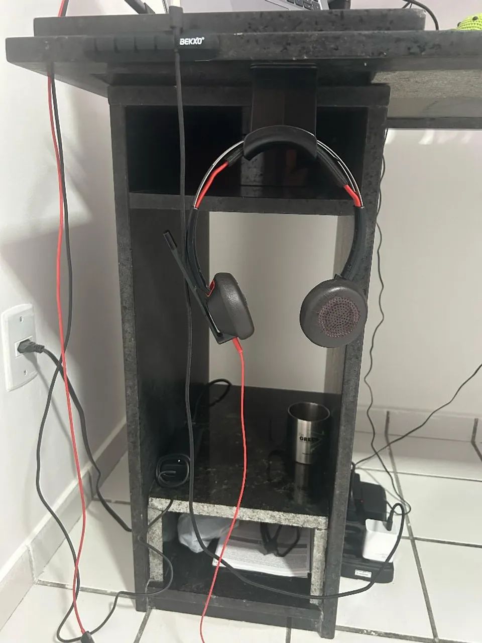 Mesa de escritório feita de  granito preto  - Foto 4