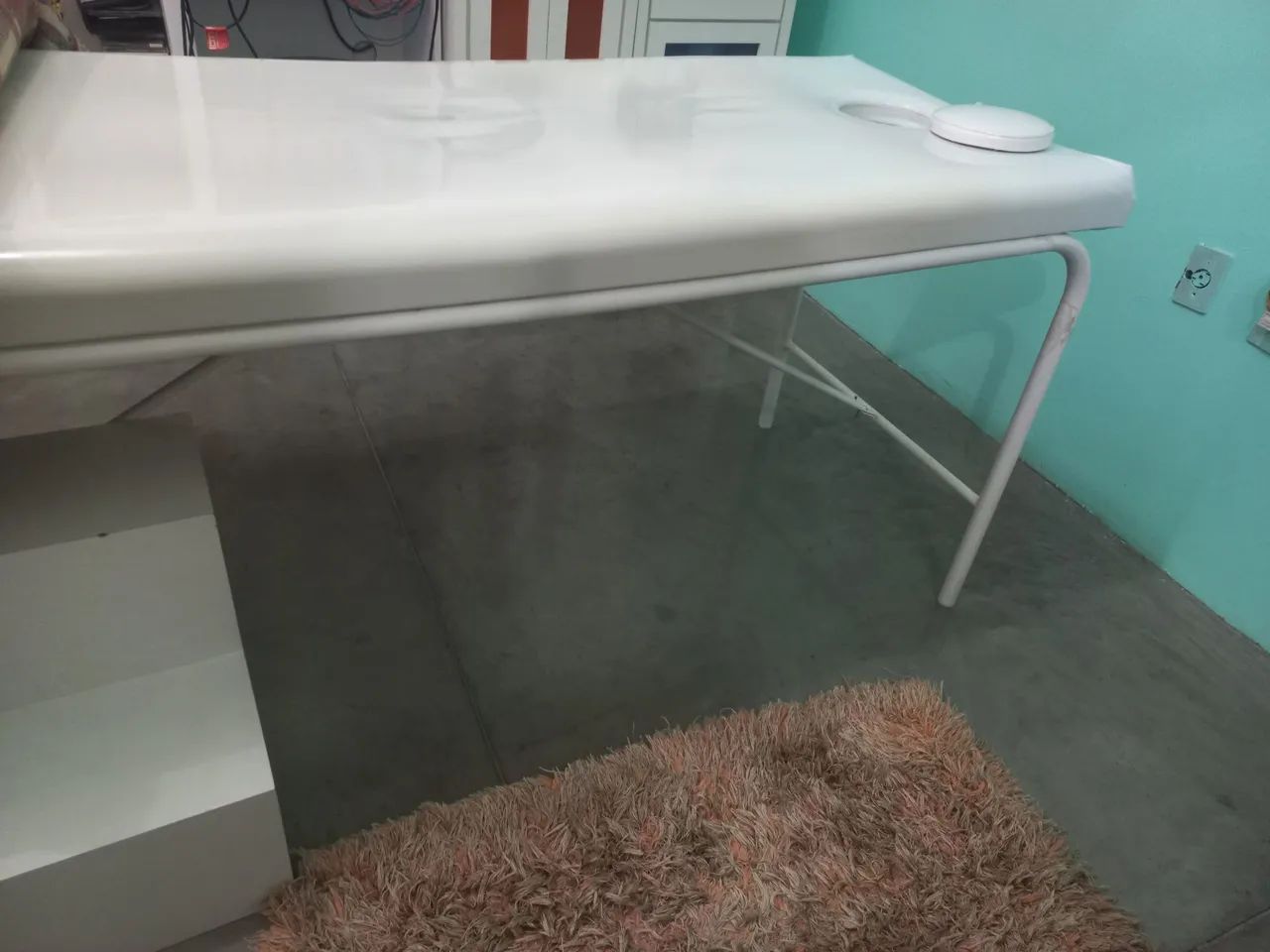 Maca de massagem branca com furo - Foto 3