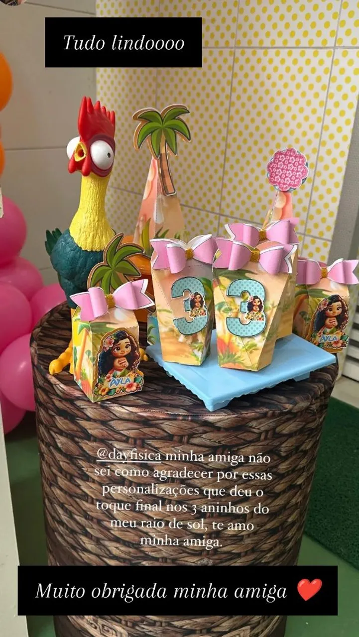 Decoração Festa Moana - Personalizados, *89 Instagram @ ENCANTOPERSONALIZADOSMCZ